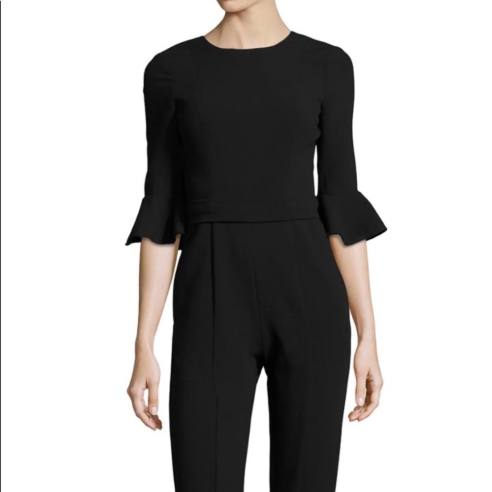 Black Halo “Brooklyn” 3/4 Bell-Sleeve Jumpsuit size 2